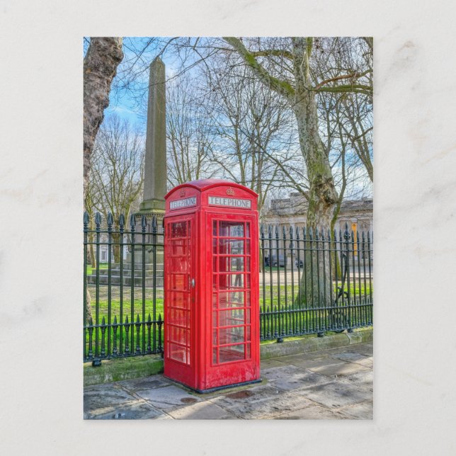 Red Telephone Box, Greenwich London UK Postcard (Front)