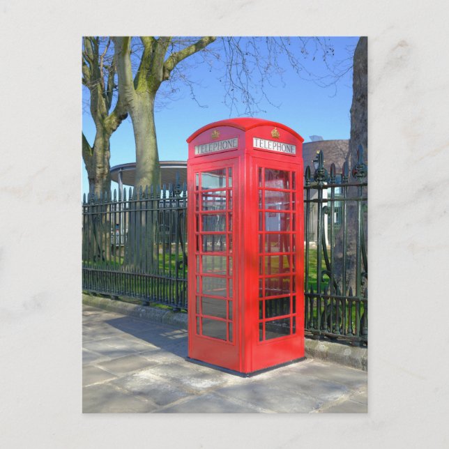 Red Telephone Box, Greenwich London UK Postcard (Front)