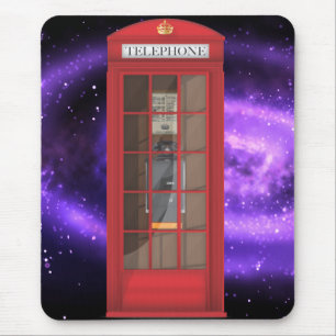 Red Telephone Box Mouse Pad
