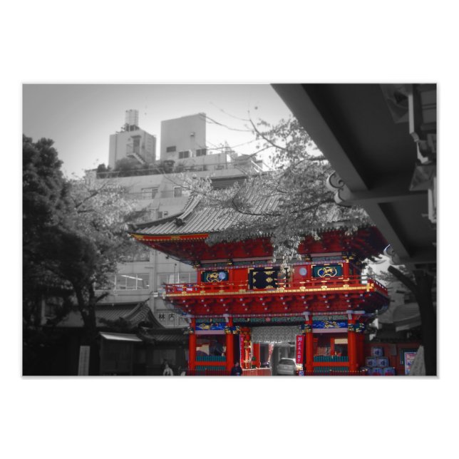 Red Temple Photo Print (Front)
