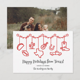Red Texas Holiday Hanging Icons