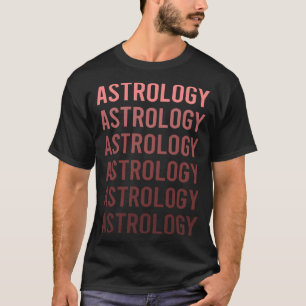 Red Text Astrology T-Shirt