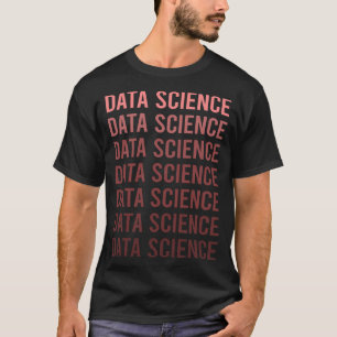 Red Text Data Science T-Shirt