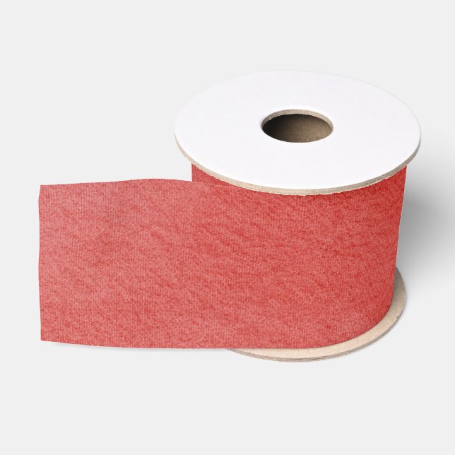Red Texture Christmas Grosgrain Ribbon (Spool)