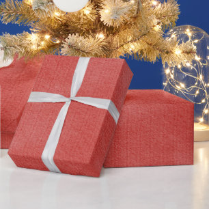 Red Texture Christmas Wrapping Paper