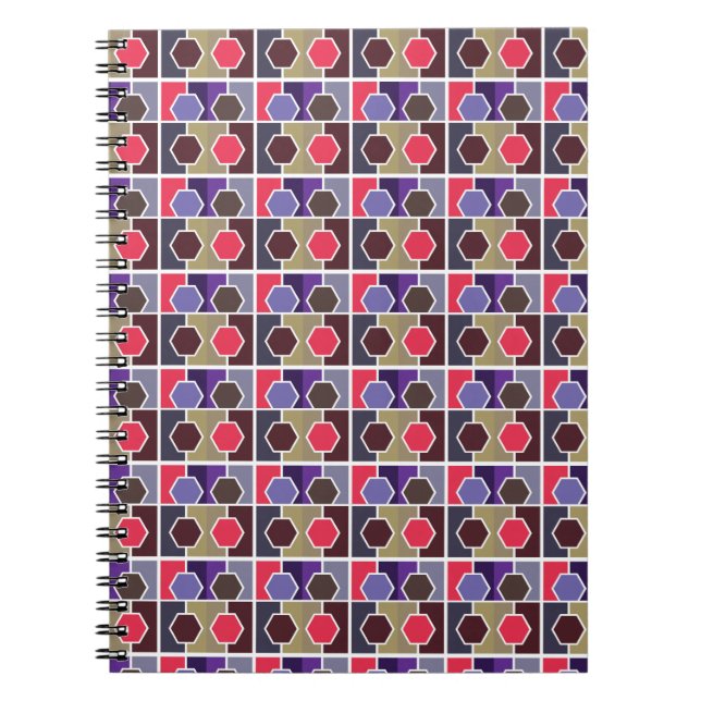 red texture pattern notebook (Front)