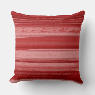 Red Texture Stripe – Urban Abstract Cushion