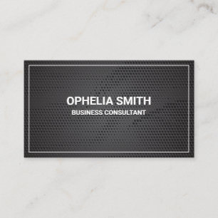 Red Texture White Border Classic Business Card