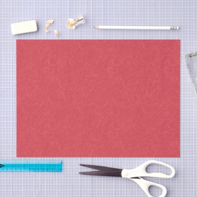 Red textured surface with subtle swirling pattern tissue paper (Craft)