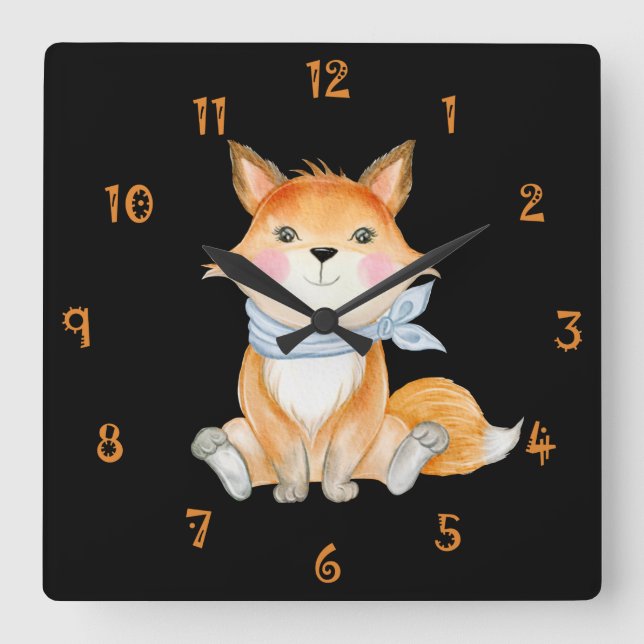 Red The Foxx Wall Clock (Front)