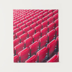 Red theater chairs tapestry
