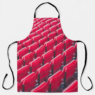 Red theatre chairs apron