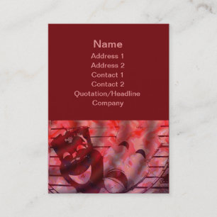 red theatre masks business card