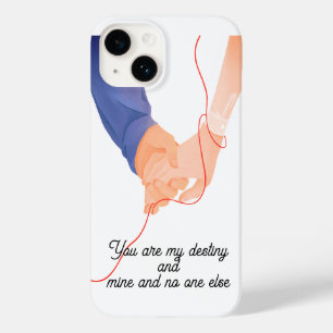 Red Thread of Fate – Soulmate Hand-Holding Love Ar Case-Mate iPhone 14 Case