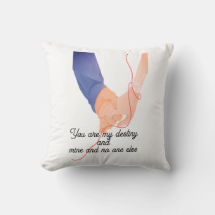 Red Thread of Fate Soulmate Pillow   Romantic Coup
