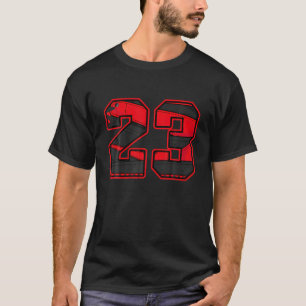 Red Thunder 4S Tee Match Number 23 Streetwear 4 Re