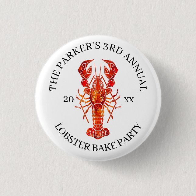 Red Tide | Lobster Bake 3 Cm Round Badge (Front)