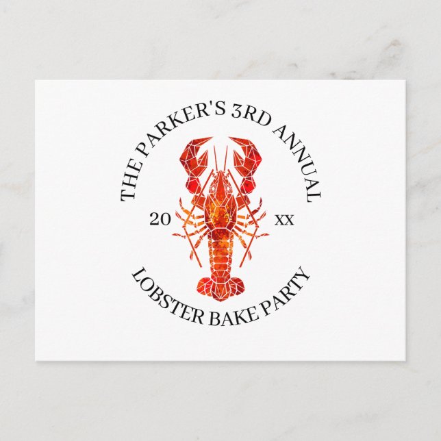 Red Tide | Lobster Bake Holiday Postcard (Front)