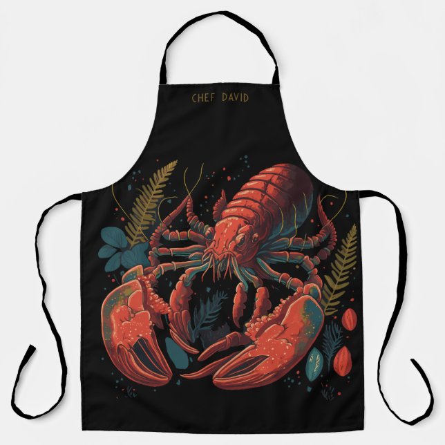 Red Tide Lobster | Chef Name Apron (Front)
