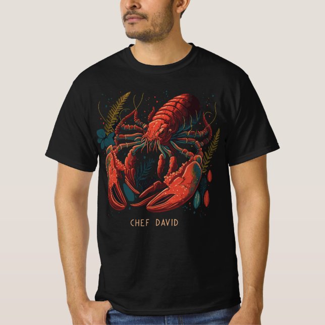 Red Tide Lobster | Chef Name T-Shirt (Front)