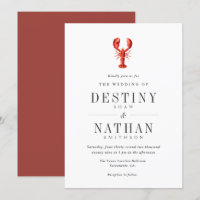 Red Tide | Lobster Themed Wedding Scarlet | White
