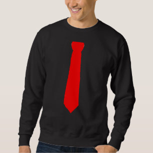 Red Tie Black  Sweatshirt