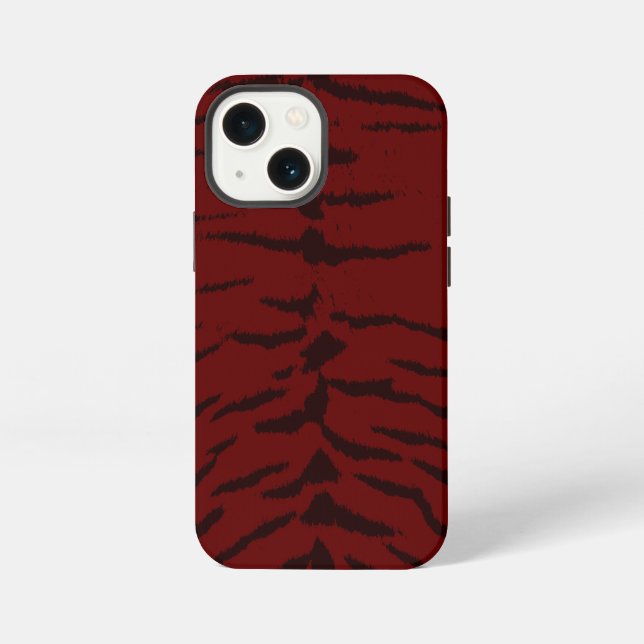 Red Tiger Digital Print iPhone Case (Back)