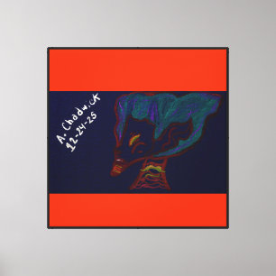 Red Tiger Elf King Canvas Print