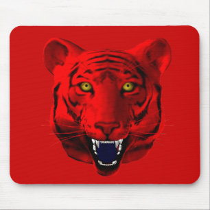 Red Tiger Mouse Pad