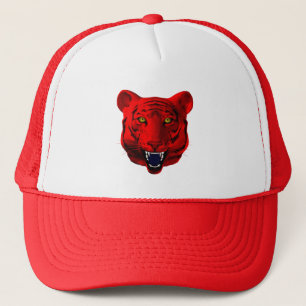 Red Tiger Trucker Hat