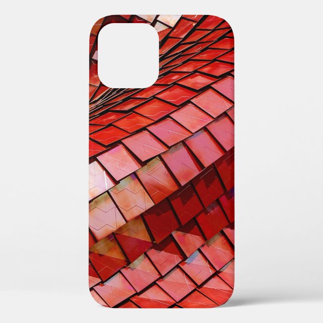 Red tiles illustration Case-Mate iPhone case (Back)