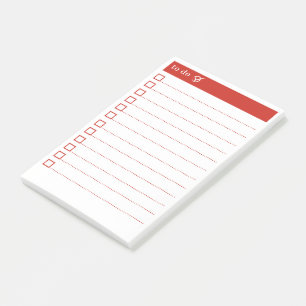 Red To Do List Notes