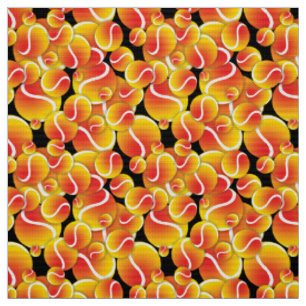 Red to Yellow tennis balls Fabric