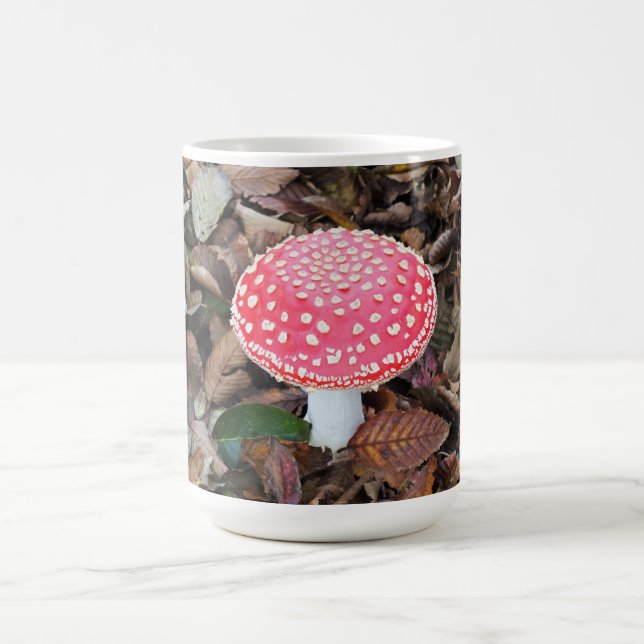 Red toadstool Amanita muscaria Coffee Mug (Center)