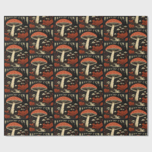 Red Toadstools - Amanita Muscaria  Wrapping Paper