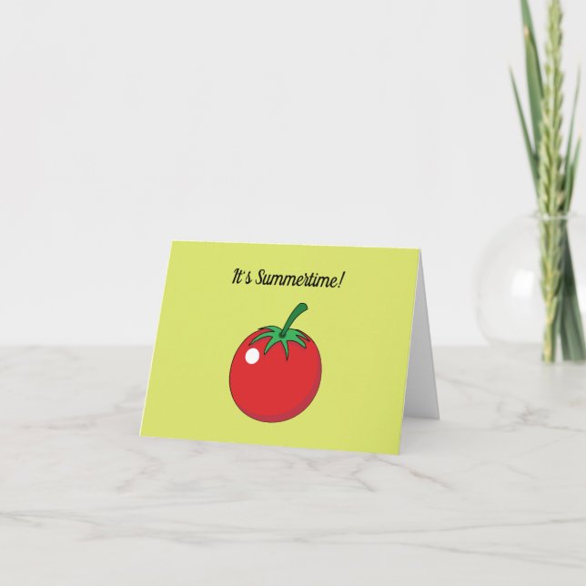 Red Tomato | Add your Text Thank You Card (Front)