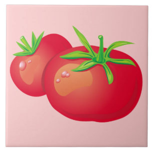 Red Tomato Decorative Kitchen Tile