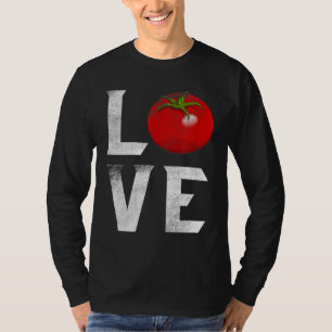 Red Tomato Gardener I Love Gardening Vegetables Ve T-Shirt