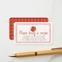 Red Tomato Italian Bridal Shower Recipe Request