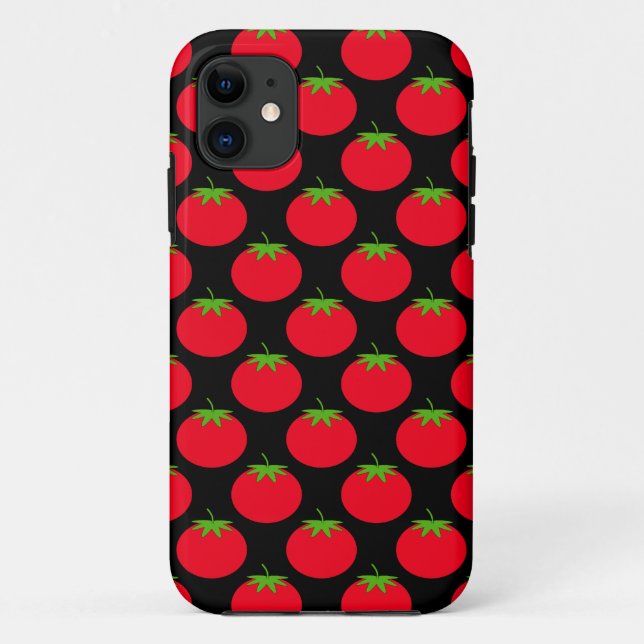 Red Tomato Pattern. Case-Mate iPhone Case (Back)