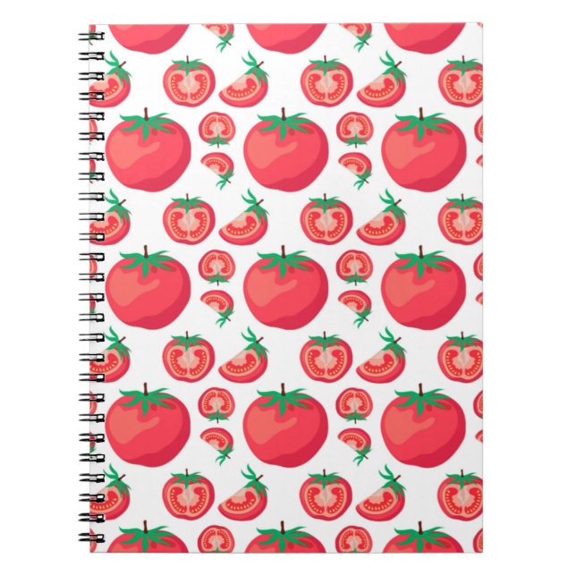 Red Tomato Pattern Cute So Funny  Notebook (Front)