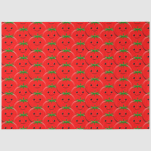 Red Tomato Pattern Tissue Paper