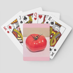 Red Tomato Pink Colourful Classic Playing Cards