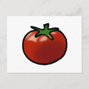 Red tomato postcard