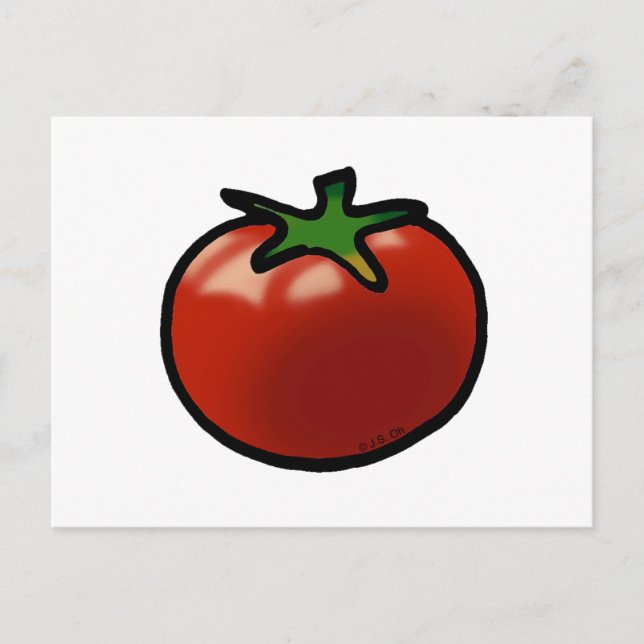 Red tomato postcard (Front)