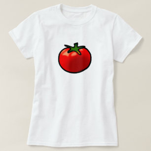 Red Tomato Whimsical Custom Art T-Shirt