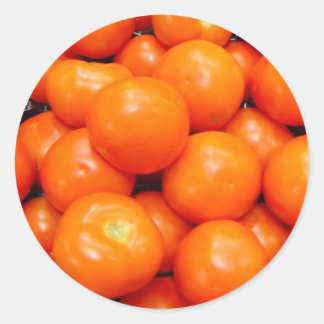 Red Tomatoes Classic Round Sticker
