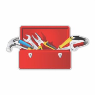 Red toolbox decal