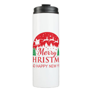 Red Top Quality Christmas Thermal Tumbler Gift.