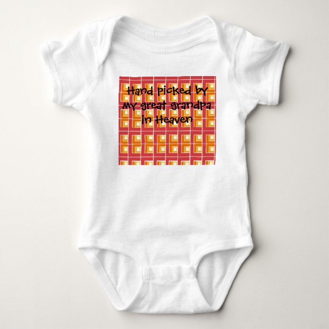 Red Topsy Turvy  Baby Bodysuit (Front)
